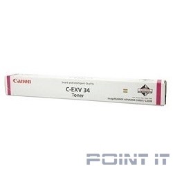 Canon C-EXV34M 3784B002 Тонер для IR Advance-C2000ser / C2020 / C2025 / C2030, Пурпурный, 16000стр. (CX)