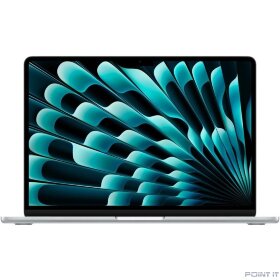 Ноутбук Apple MacBook Air 13-inch 2025 [MW0W3RU/A] Silver 13.6&quot; Liquid Retina {(2560x1600) M4 10C CPU 8C GPU/16GB/256GB SSD} (A3240 РФ)
