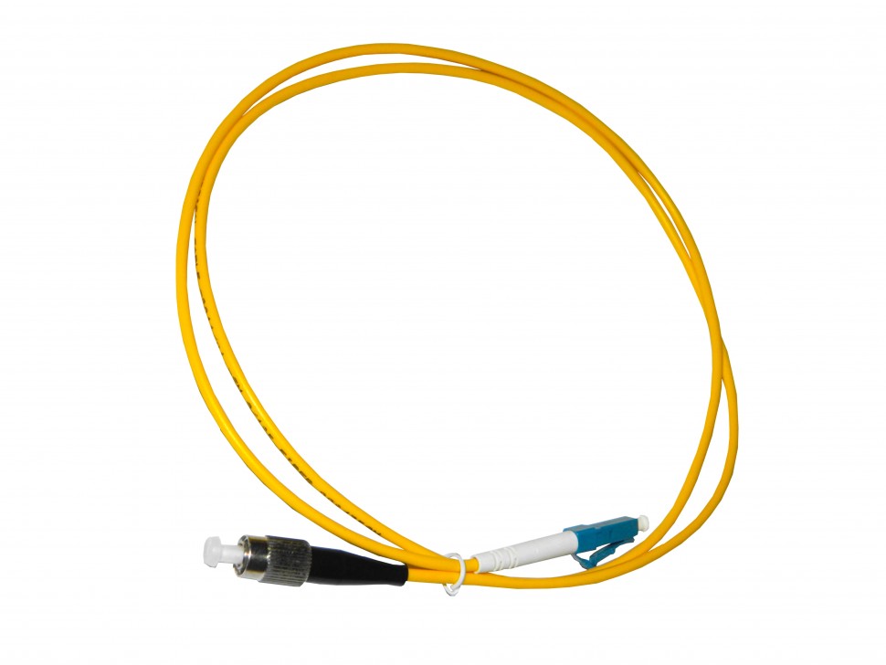 Патч-корд оптический переходной LC-FC/UPC SM Simplex 3.0мм 9/125, 1м