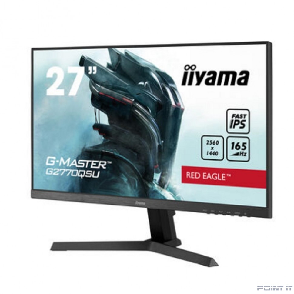 Монитор LCD IIYAMA 27'' G2770QSU-B1 {IPS 2560x1440 165Hz 0.5ms 178/178 400cd 1000:1 8bit 178/178 HDMI2.0 DisplayPort1.4 3xUSB3.0 2x2W VESA}