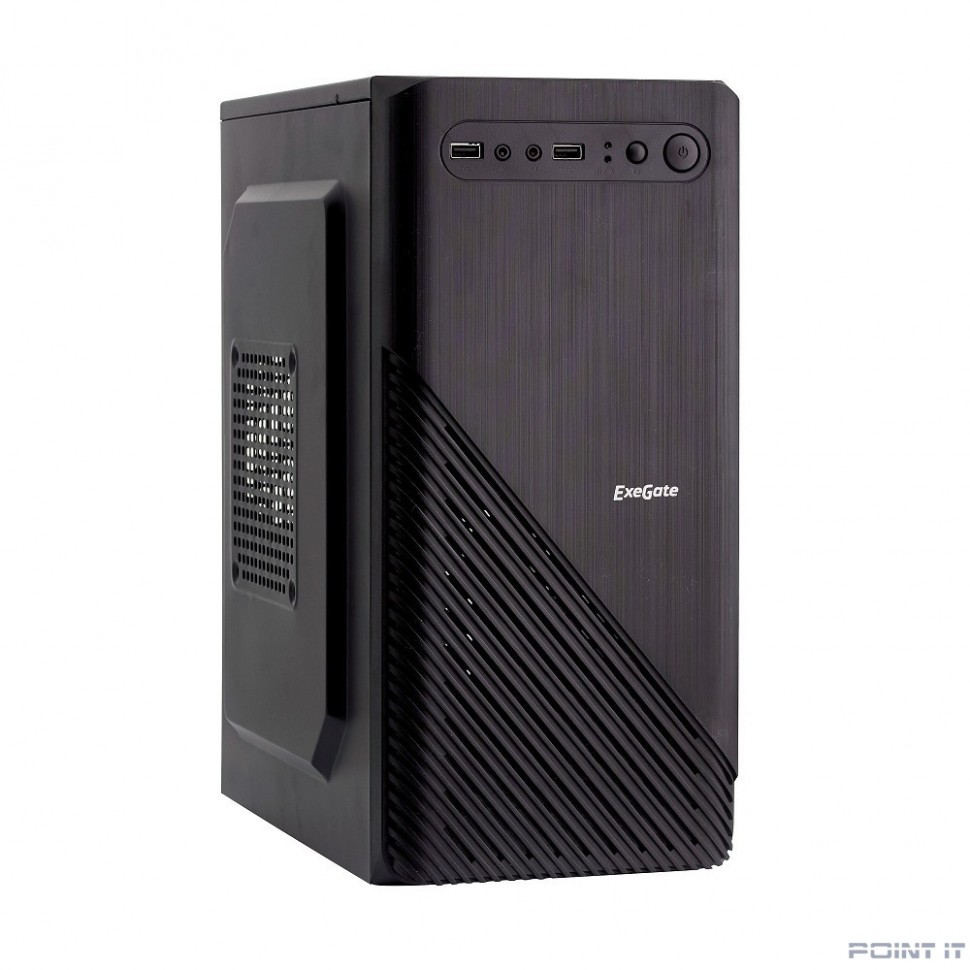Exegate EX277798RUS Корпус Minitower BAA-103 Black, mATX, <AAA400, 80mm>, 2*USB, Audio