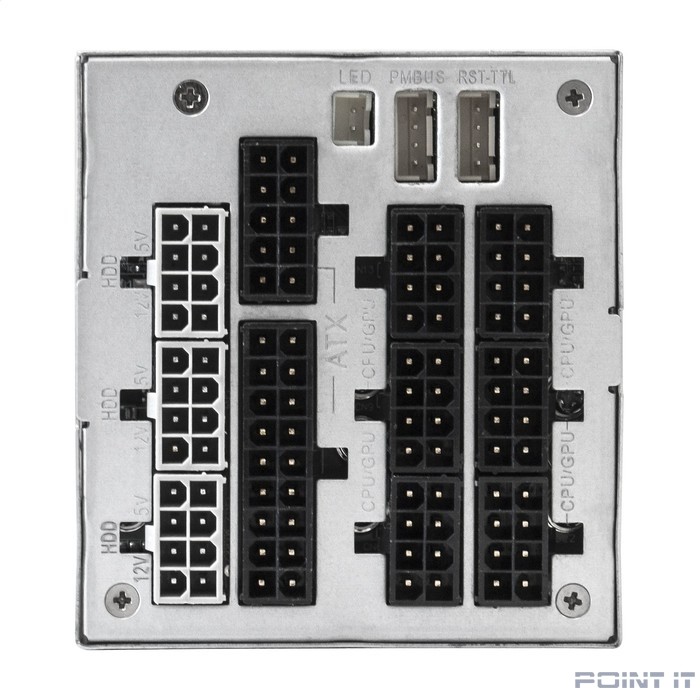 Exegate EX292323RUS Серверный БП с резервированием 2U Redundant 2x1000W ExeGate Industrial-RTS1000 (APFC, КПД 94% (80 PLUS Platinum), 4 cm fan, 24pin, 2x(4+4)pin, 2PCIe, 2SATA, 6IDE, Cable Management)