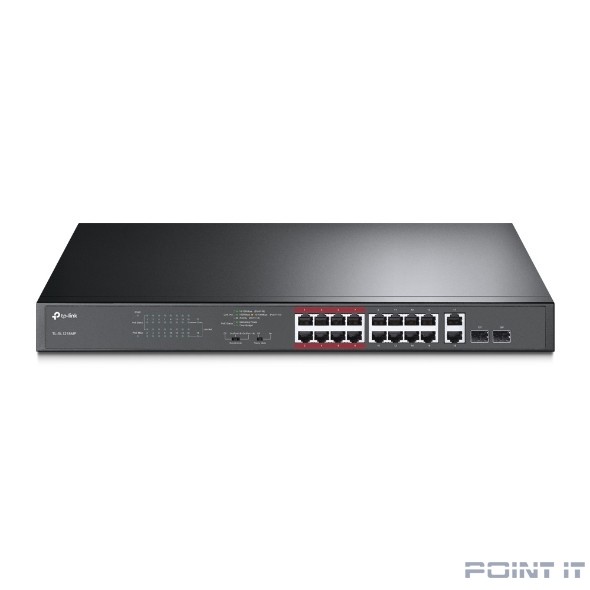 Коммутатор 16PORT 10/100M POE+ 2SFP TL-SL1218MP TP-LINK
