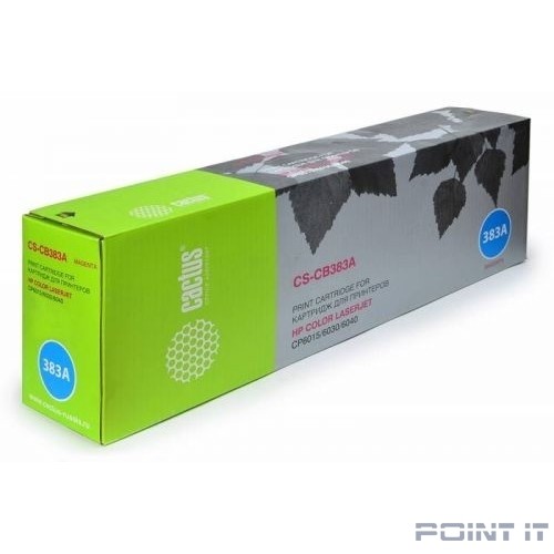 Картридж лазерный Cactus CS-CB383AR пурпурный (21000стр.) для HP CLJ CM6030/CM6040/CP6015