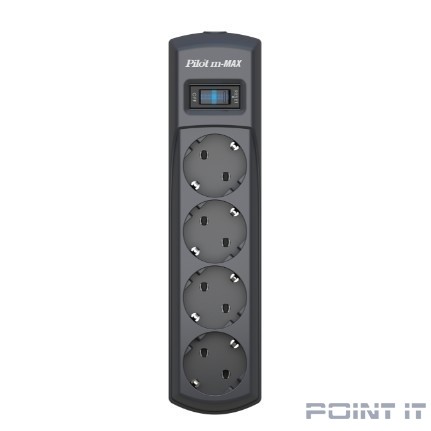 ZIS Сетевой фильтр m Max 1.8m {4 розетки, увеличенная мощность 3300 Вт}