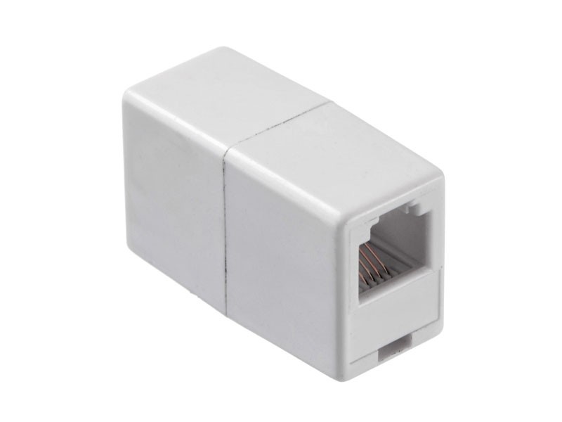Соединительный модуль RJ11(6p4c) на RJ11 / белый, Netko