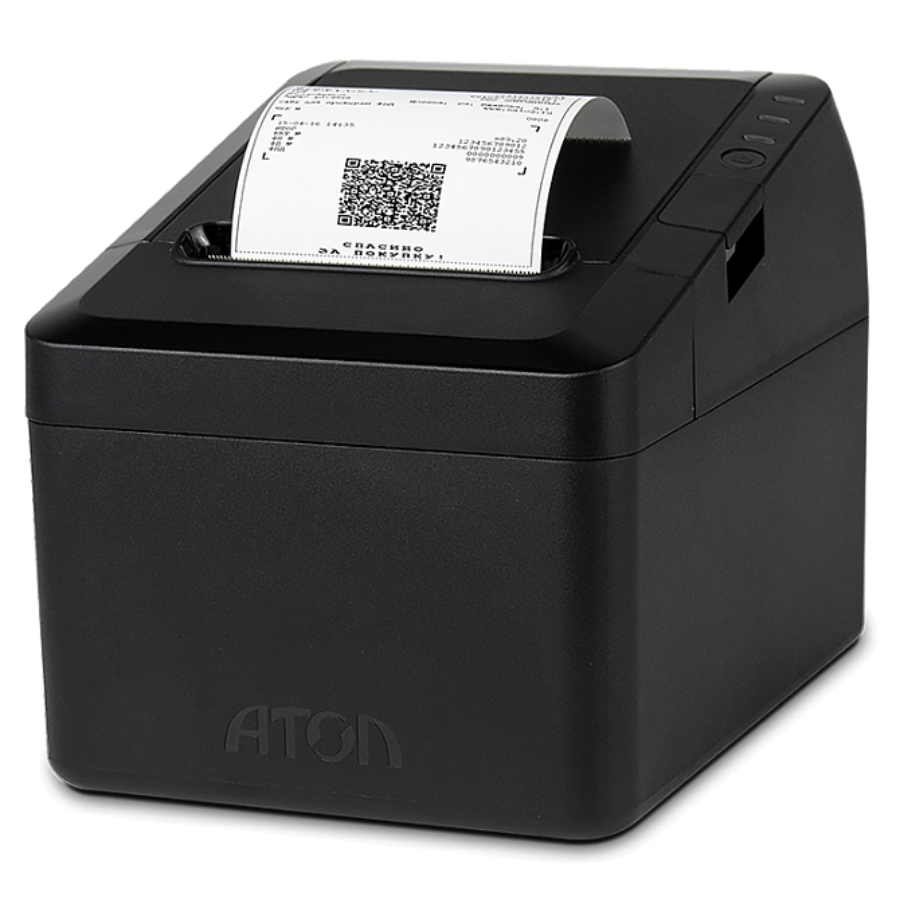 АТОЛ 27Ф. Черный. ФН 1.1М. USB. RS-232. Ethernet. (5.0)