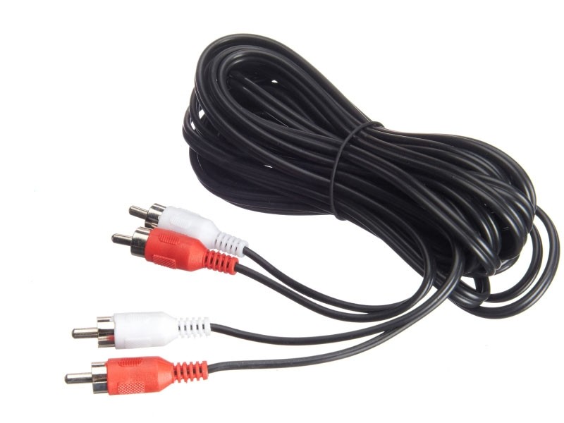 Шнур аудио-видео: 2RCA-2RCA ( длина 5 м, литой), NETKO Optima