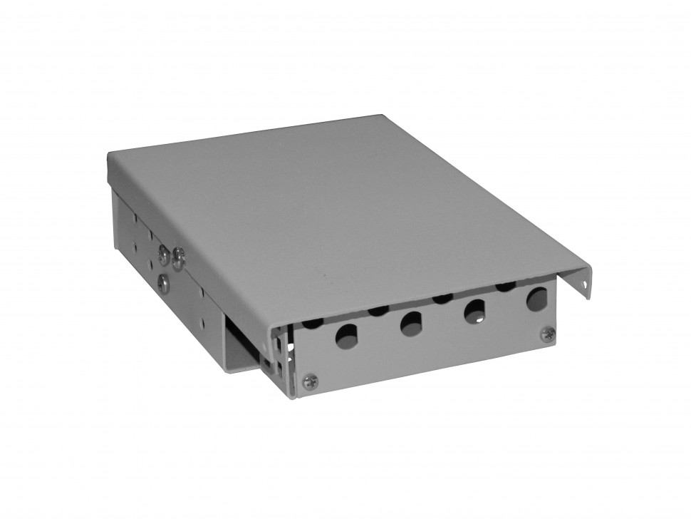 Коробка оптическая настенная 8 FC портов Simplex, ложемент для КДЗС, металлическая, (180*120*40мм Г*Ш*В), D-тип