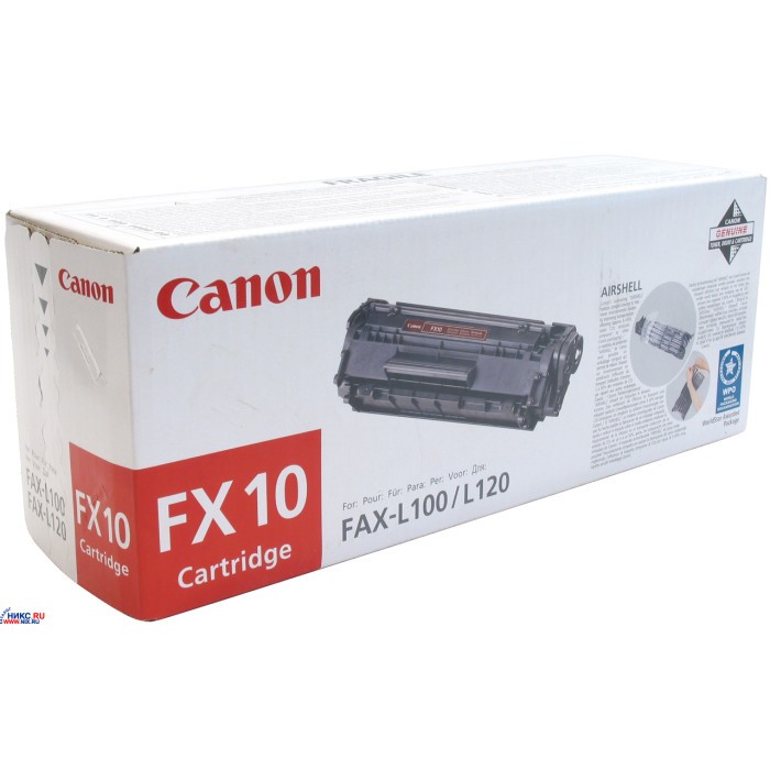 Canon FX-10 0263B002 Картридж для L100 / L120, Черный, 2000стр (GR)