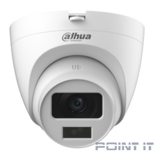 DAHUA DH-HAC-HDW1500CLQP-IL-A-0360B-S2 Уличная турельная HDCVI-видеокамера с интеллектуальной двойной подсветкой 5Мп, объектив 3.6мм, ИК 20м, LED 20м, IP67, корпус: пластик, быстрый монтаж