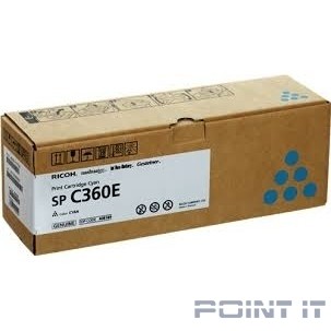 Ricoh 408189 Принт-картридж SP C360E голубой SPC360/361 (1500 страниц)(408189)