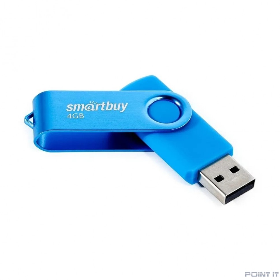 Smartbuy USB Drive 4GB Twist Blue (SB004GB2TWB)