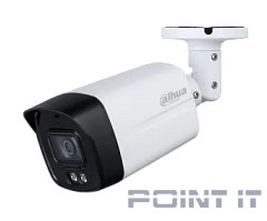 DAHUA DH-HAC-HFW1801TLMP-IL-A-0280B-S2 Уличная цилиндрическая HDCVI-видеокамера с интеллектуальной двойной подсветкой 8Мп, объектив 2.8мм, ИК 40м, LED 40м, IP67, корпус: металл