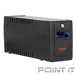 Exegate EP285568RUS ИБП ExeGate Power Smart ULB-650.LCD.AVR.EURO <650VA/360W, LCD, AVR, 2 евророзетки, Black>