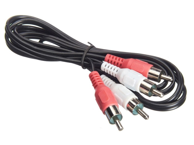 Шнур аудио-видео: 2RCA-2RCA ( длина 1.2 м, литой), NETKO Optima