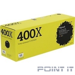 T2 CF400X Картридж TC-HCF400X для HP CLJ Pro M252n/M252dw/M277n/M277dw (2800 стр.) чёрный, с чипом