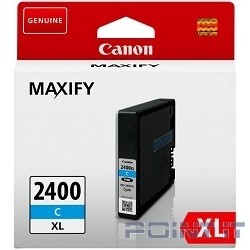 Canon PGI-2400XLC 9274B001 Картридж струйный для Canon iB4040/МВ5040/5340, Голубой (GQ)