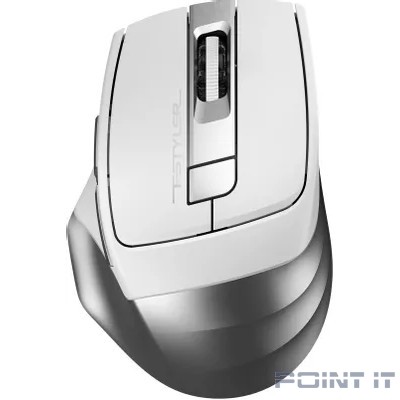 Мышь A4Tech Fstyler FB35S белый/серый оптическая (2000dpi) беспроводная BT/Radio USB для ноутбука (5but) (1929924)