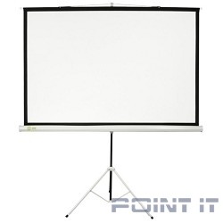 Экран Cactus Triscreen CS-PST-104x186 104.4 x 186см 1:1 напольный рулонный белый