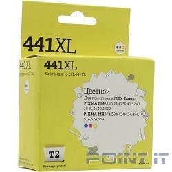 T2 CL-441 XL Картридж (IC-CCL441XL) для Canon PIXMA MG2140/3140/3540/MX394/434/474, цветной
