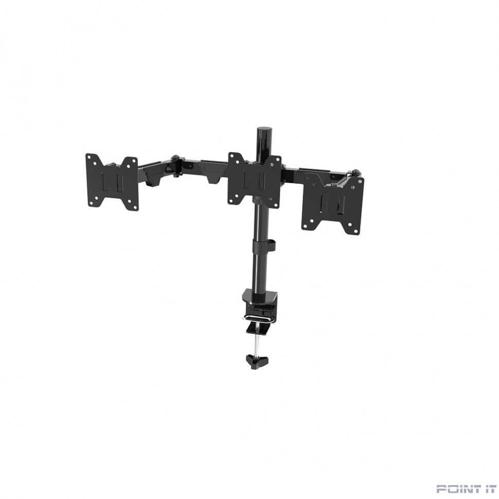 Wize [WDM3-26] Настольное крепление для трех мониторов 14"-26", VESA 75x75, 100x100, макс. нагрузка 10 кг,