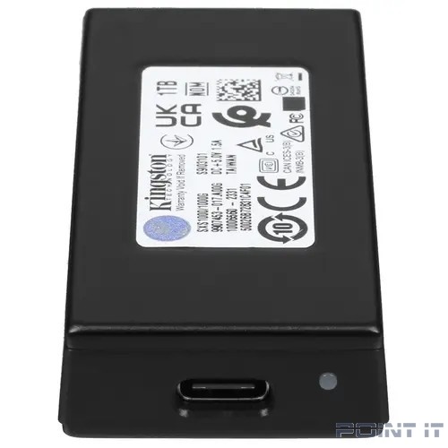 Kingston External SSD XS1000, 1000GB, Type-C/A, USB 3.2 Gen 2, Black SXS1000/1000G