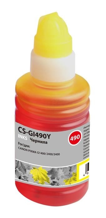 Чернила YELLOW 100ML /G1400 CS-GI490Y CACTUS