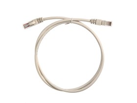 Патч-корд UTP4 cat.5e, 1.0м, литой коннектор, серый, LSZH, NETKO Expert CKC