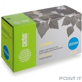 Картридж лазерный Cactus CS-CE252A желтый (7000стр.) для HP CLJ CP3525/CM3530