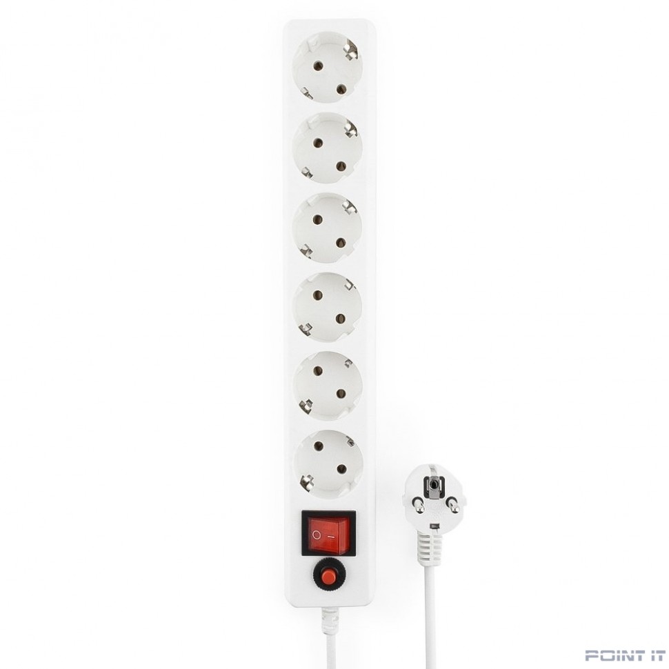 Гарнизон Сетевой фильтр ECL-6-W-7 6р, 10А, 7м, ур.защиты 4, белый, пакет (22432)