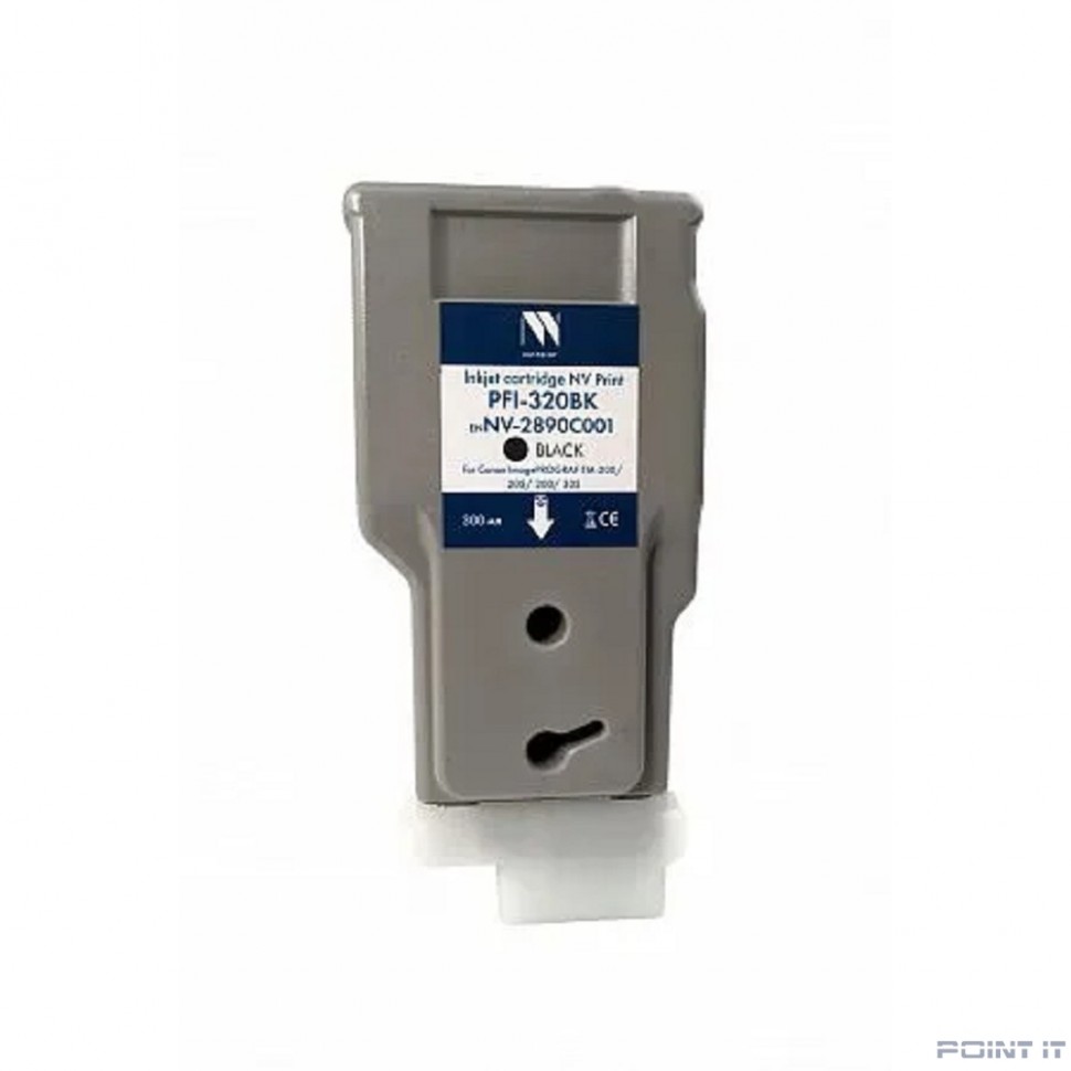 Струйный картридж NV Print PFI-320BK (NV-2890C001) Black для Canon ImagePROGRAF TM-200/205/300/305 (300 мл)