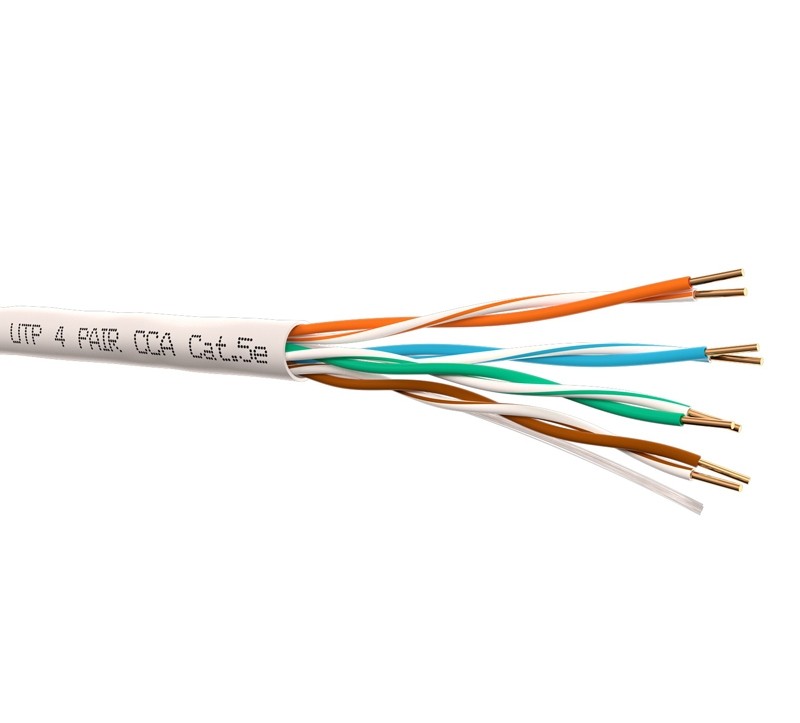 Кабель UTP4 cat.5e, одножильный, 305м, CCA, серый, NETKO Optima Silver