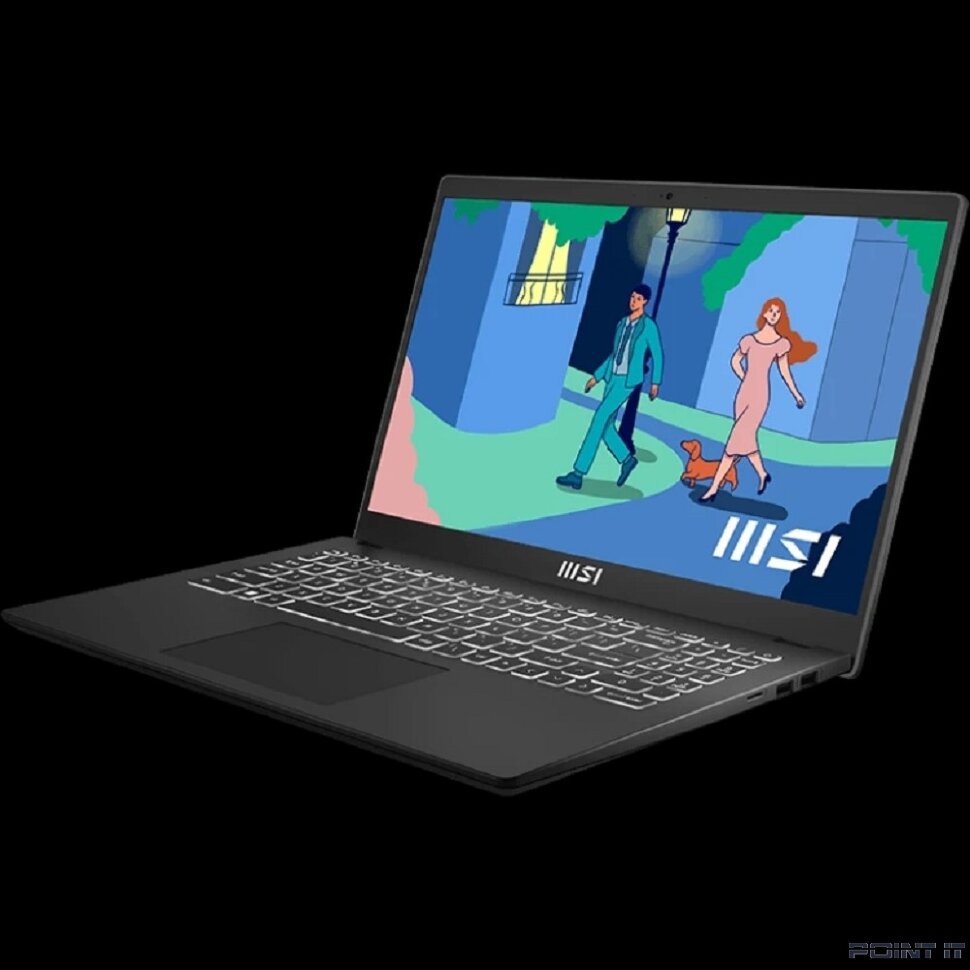 Ноутбук MSI Modern 15 B7M-472XRU [9S7-15HK12-472] Black 15.6" {FHD Ryzen 7 7730U/16Gb/SSD1Tb/15.6"/NoOS}