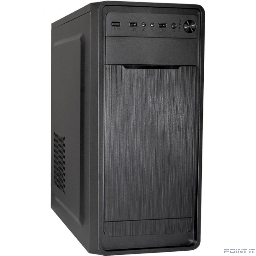 Exegate EX283074RUS Корпус Miditower ExeGate XP-332 Black, ATX, <XP600, Black,120mm>, 2*USB, Audio