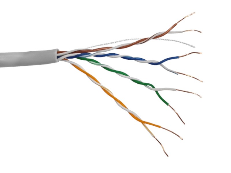 Кабель UTP4 cat.5е, одножильный, 305м, Cu, Проходит Fluke тест, серый, NETKO Optima Gold