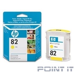 HP C4913A Картридж №82, Yellow {DesignJet 500/800, Yellow (69 ml)}