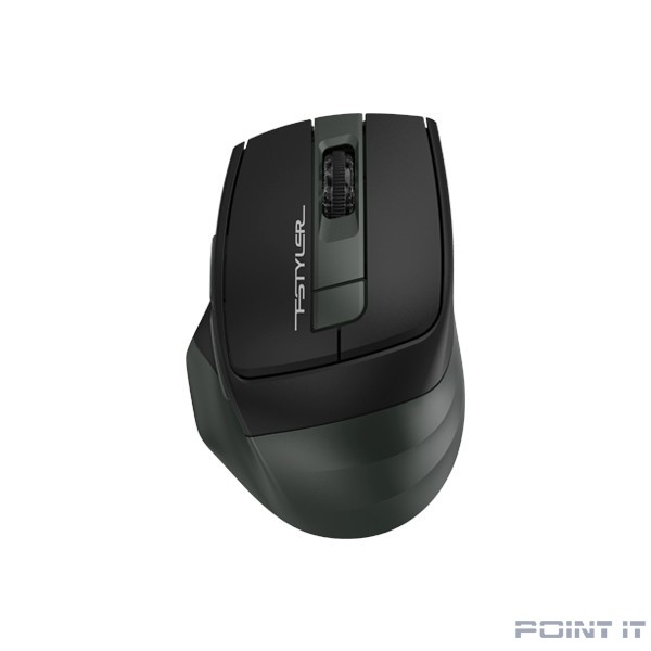 Мышь A4 Fstyler FB35 зеленый/черный оптическая (2000dpi) беспроводная BT/Radio USB (6but) {1379899}