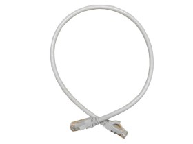 Патч-корд UTP4 cat.6a, 5.0м, литой коннектор, серый, Netko CKC