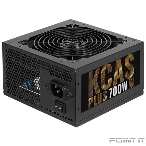 Aerocool 700W RTL KCAS-700 PLUS { 80+ Bronze, fan 12cm, 550mm cable, 20+4P, 4+4P, PCIe 6+2P x4, PATA x4, SATA x7L}