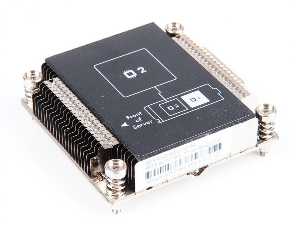 Радиатор 670032-001 HP Xeon Socket 2011 CPU2 For BL460c Gen8, 665003-001