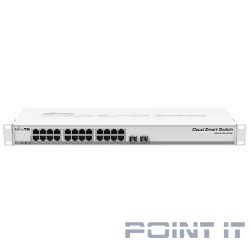 Коммутатор 24PORT 1000M 2SFP+ CSS326-24G-2S+RM MIKROTIK