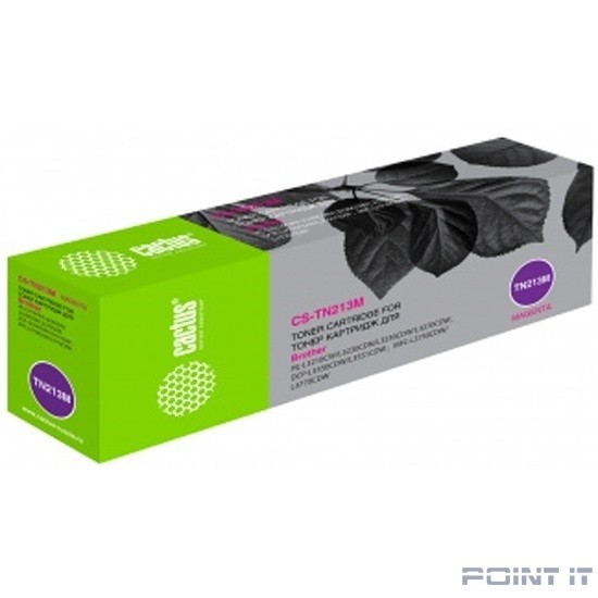Картридж лазерный Cactus CS-TN213M пурпурный (1300стр.) для Brother HL 3230/DCP3550/MFC3770
