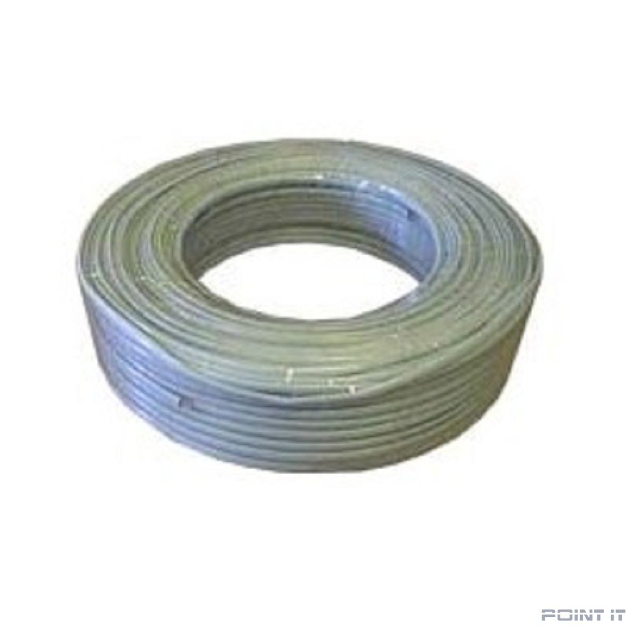 Gembird Кабель телефонный 100м (4-х жильный, 2 пары, плоский) серый/белый (TC1000S-100m)