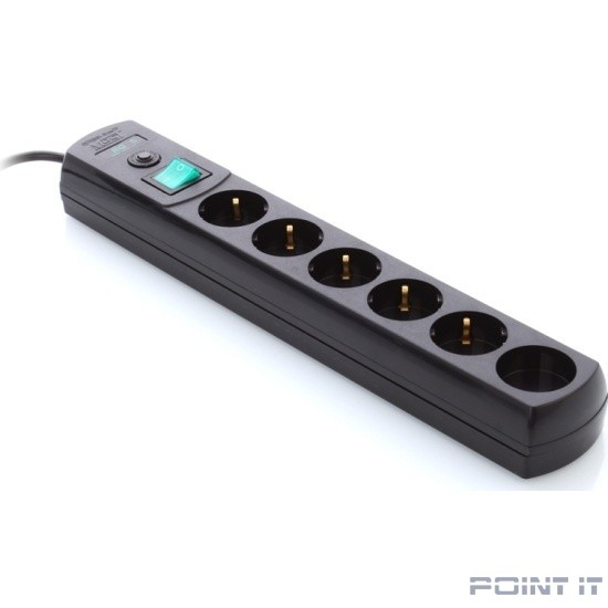 Сетевой фильтр Most RG 5м (6 розеток) черный (коробка) (587280)