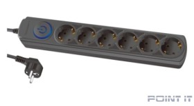 Ippon Сетевой фильтр BK-6-EU-1.8-16-B 1.8м (6 розеток) черный (коробка) (1804837)