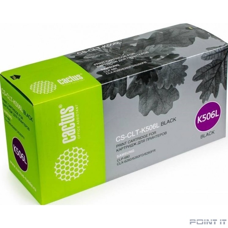 Cactus CLT-K506L Картридж для Samsung CLP 680/CLX 6260/6260FD/6260FR (6000стр.)