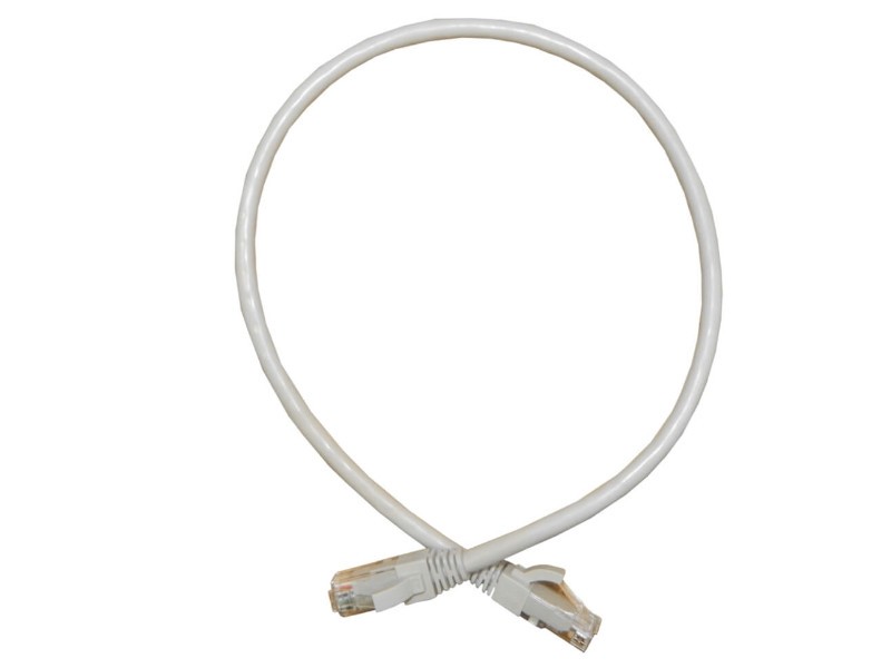 Патч-корд UTP4 cat.6, 5.0м, литой коннектор, серый, Netko CKC