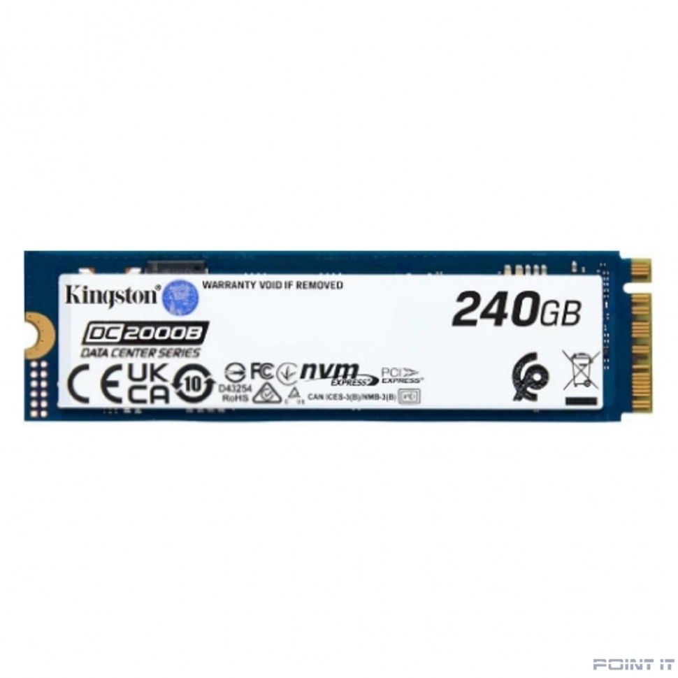 Твердотельный накопитель SSD Kingston SEDC2000BM8/240G M.2 2280 240GB DC2000B Enterprise SSD PCIe Gen4x4