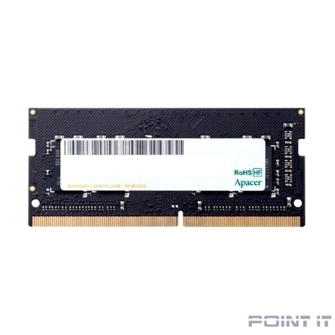 Apacer DDR4 8GB 3200MHz SO-DIMM (PC4-25600) CL22 1.2V (Retail) 1024*8 3 years (AS08GGB32CSYBGH/ES.08G21.GSH)